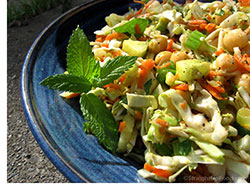 Cabbage Salad with Mustard-Lime Dressing