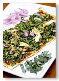 Thin-crust Kale Pizza