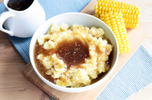 Mashed Potatoes with Fat Free Golden Gravy