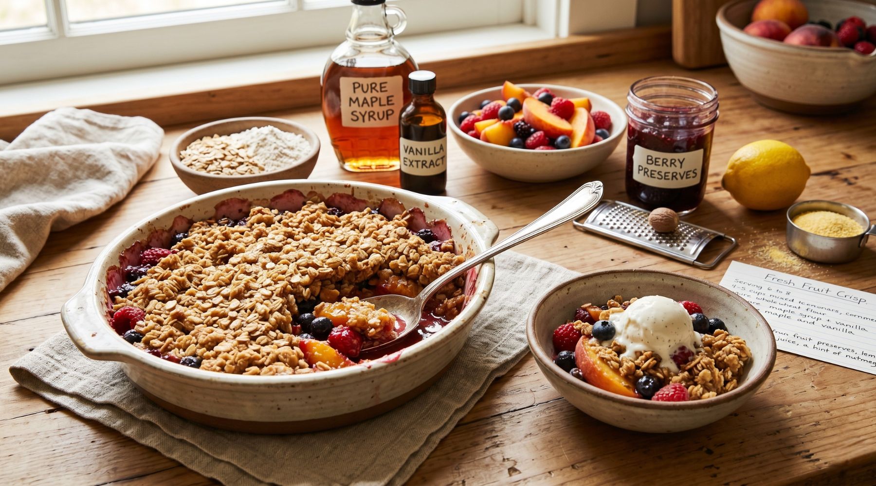 Fresh Fruit Crisp Recipe | Dr. McDougall