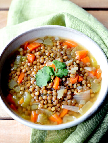 Brown Lentil Soup