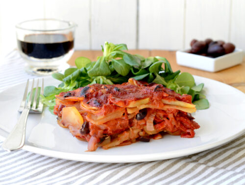 Crockpot Pizza Potatoes