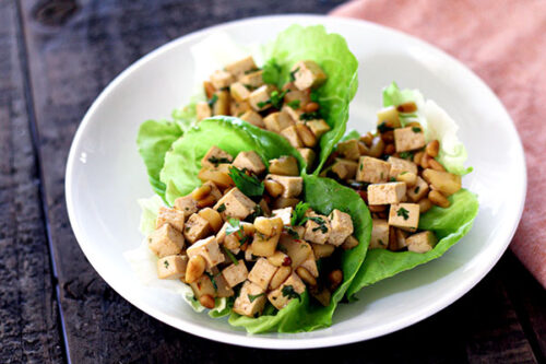 Hoisin-Tofu Lettuce Wraps