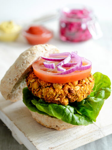 Jeff's Sweet Potato Curry Burger