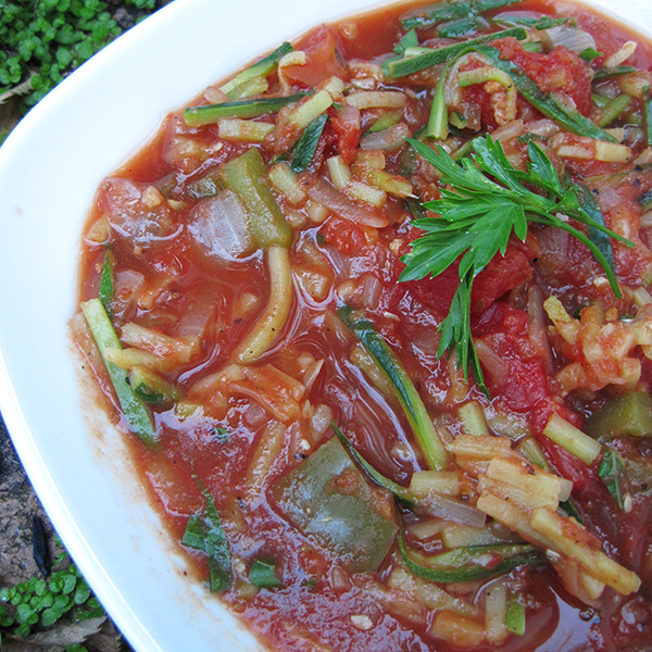 Marinara with Zucchini Noodles