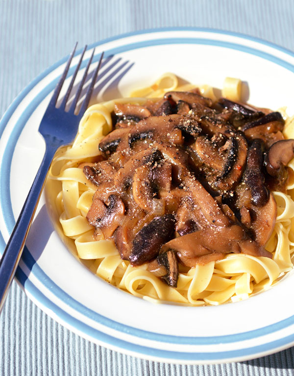 Mary’s Vegan Mushroom Stroganoff