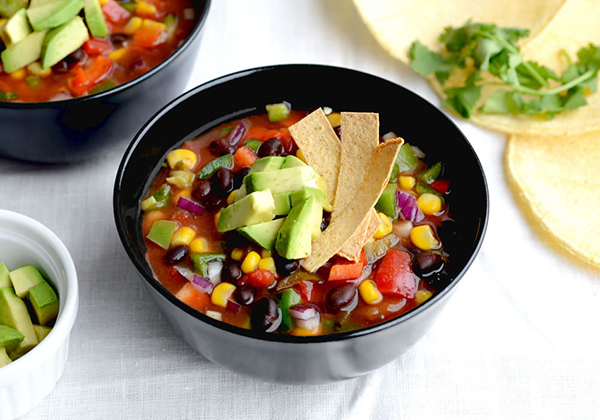 Tortilla Soup With Crispy Strips Recipe