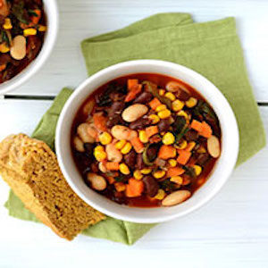 Veggie-Packed Chili with Cornbread