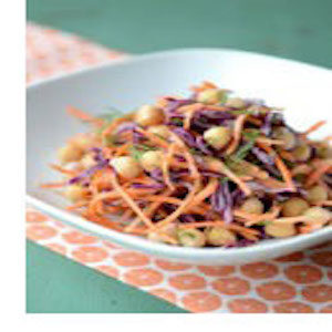 Spring Carrot and Chickpea Coleslaw