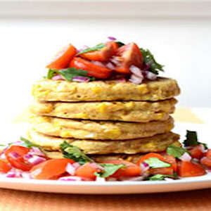 Sweet Corn Griddle Cakes with Fresh Salsa