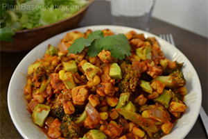 Tempeh and Broccoli Rojo